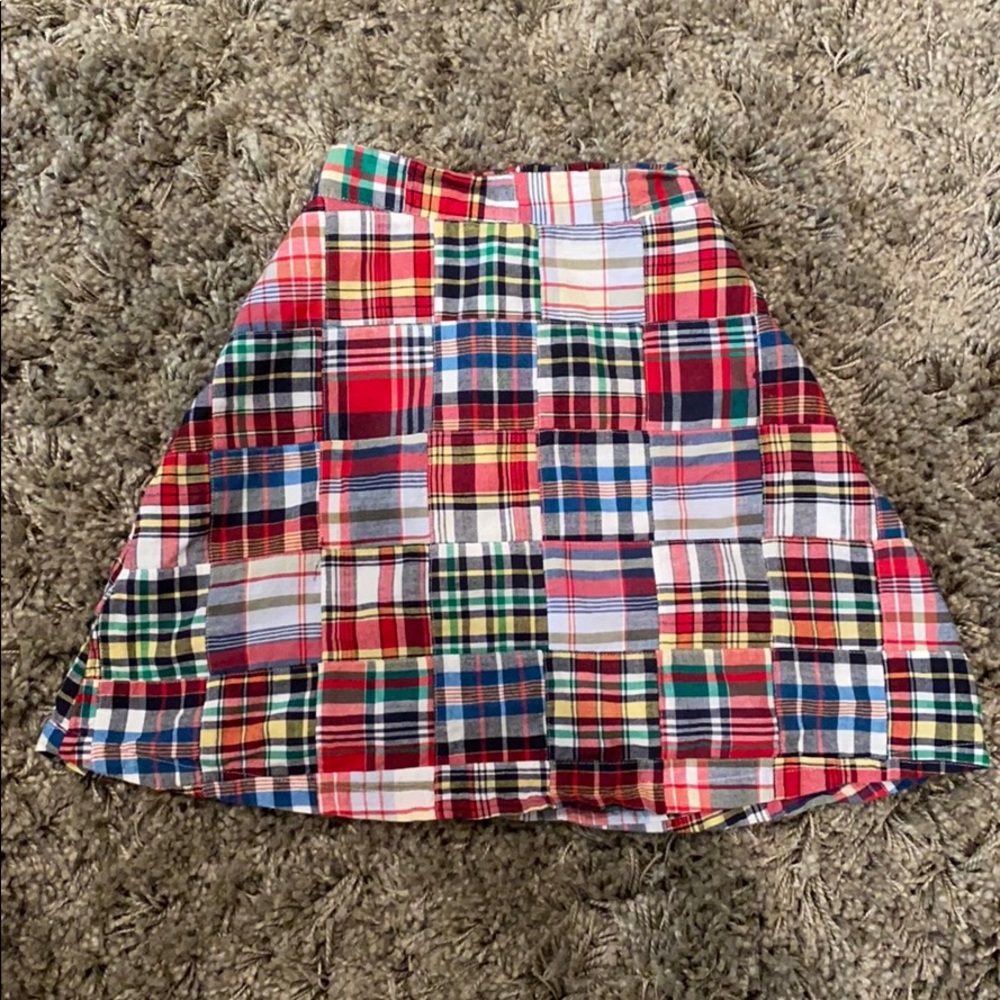 Urban Outfitters plaid patchwork skirt